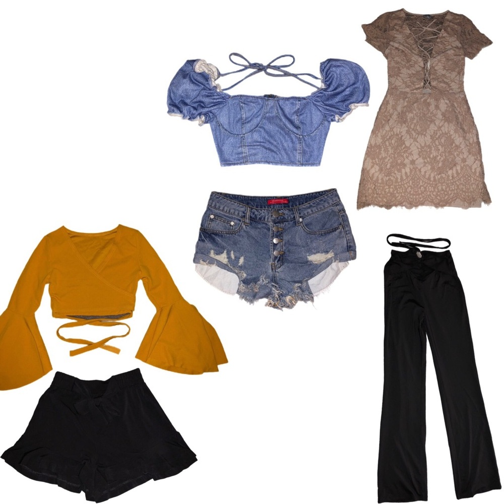 6 PC Womens Juniors Clothing Lot Bundle